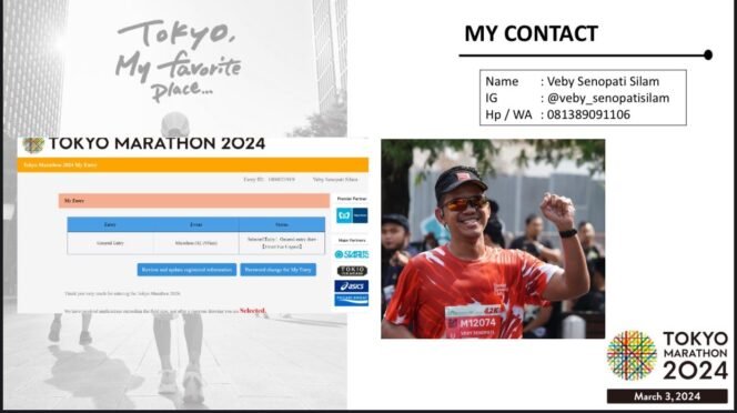 
 Begini Persiapan Veby Senopati Silam, Menuju Tokyo Marathon Maret
