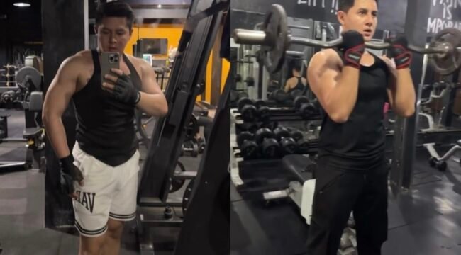Selebgram Nathan Azhar dengan aktivitas hobi gymnya, bikin salfok para netizen, “Ganteng dan Makin Atletis”. (Doc:Min4)
