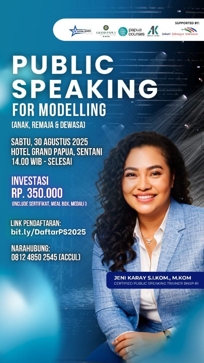 
 Kelas Public Speaking For Modelling. (Doc:Gus)